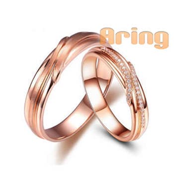 Wholesale handmade jewelry pink gold diamond wedding bands